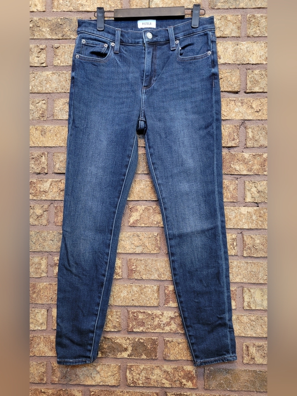 Pistola LBRTY Dark Indigo Skinny Denim Jeans Cotton Stretch Size 27
